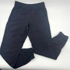 ATHLETA Brooklyn Camo Jogger Pant Womens Size 4 Black Ankle #599681